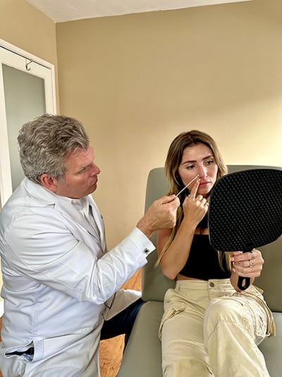 Rhinoplasty candidate in san diego